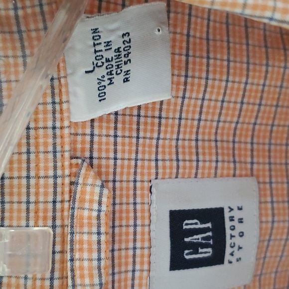 GAP factory plaid short sleeve shirt - Picture 6 of 8